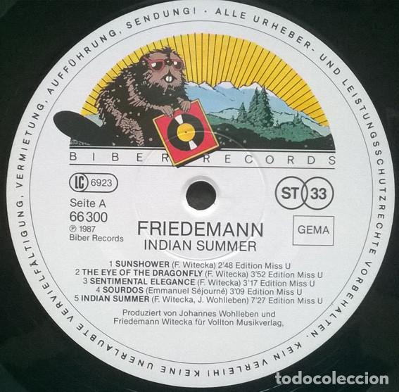 Discos de vinilo: Friedemann. Indian summer. Biber, Germany 1987 LP - Foto 3