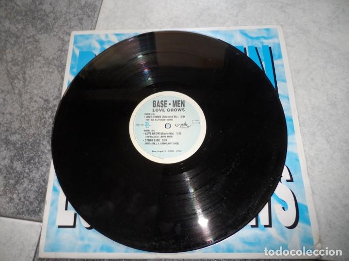 Discos de vinilo: BASE-MEN - LOVE GROWS - Foto 3
