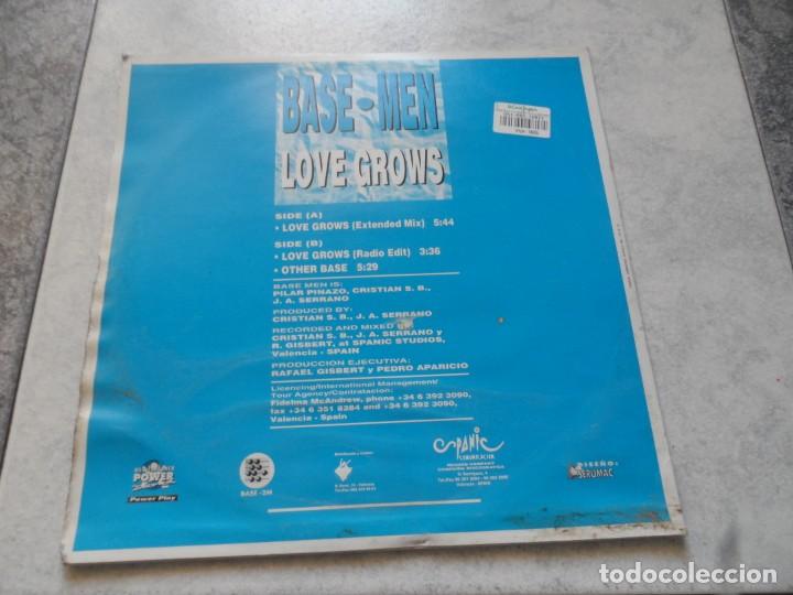 Discos de vinilo: BASE-MEN - LOVE GROWS - Foto 4