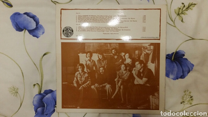Discos de vinilo: Disco Jarcha /En el nombre de Espa&ntilde;a paz. - Foto 2