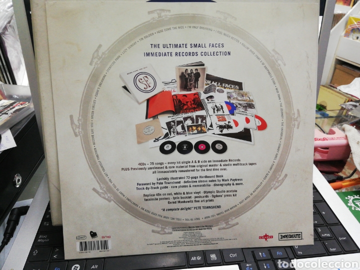 Discos de vinilo: Small face box caja here come the nice completa - Foto 2