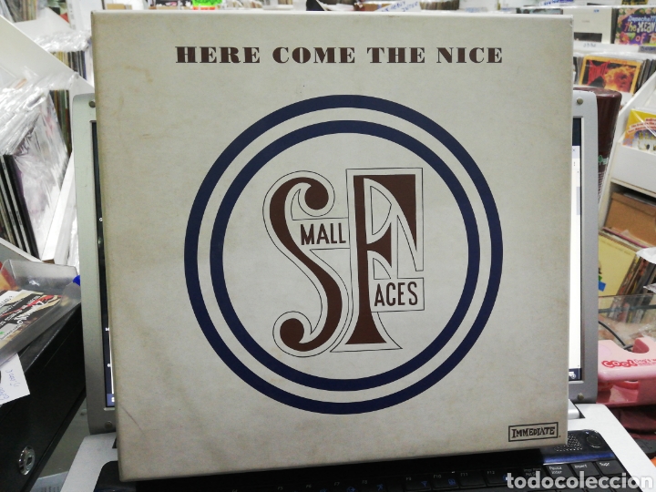 Discos de vinilo: Small face box caja here come the nice completa - Foto 1