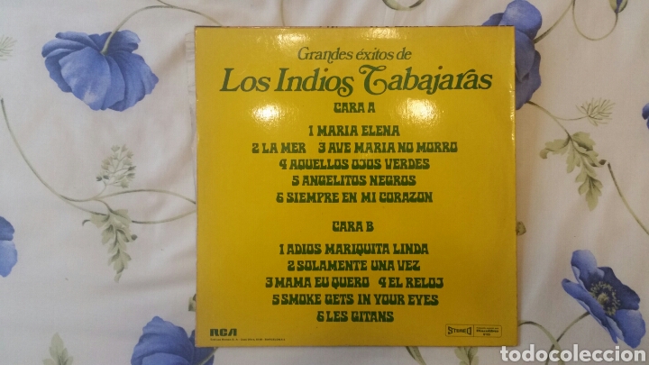 Discos de vinilo: Disco grandes &eacute;xitos de los Indios Tabajaras - Foto 2