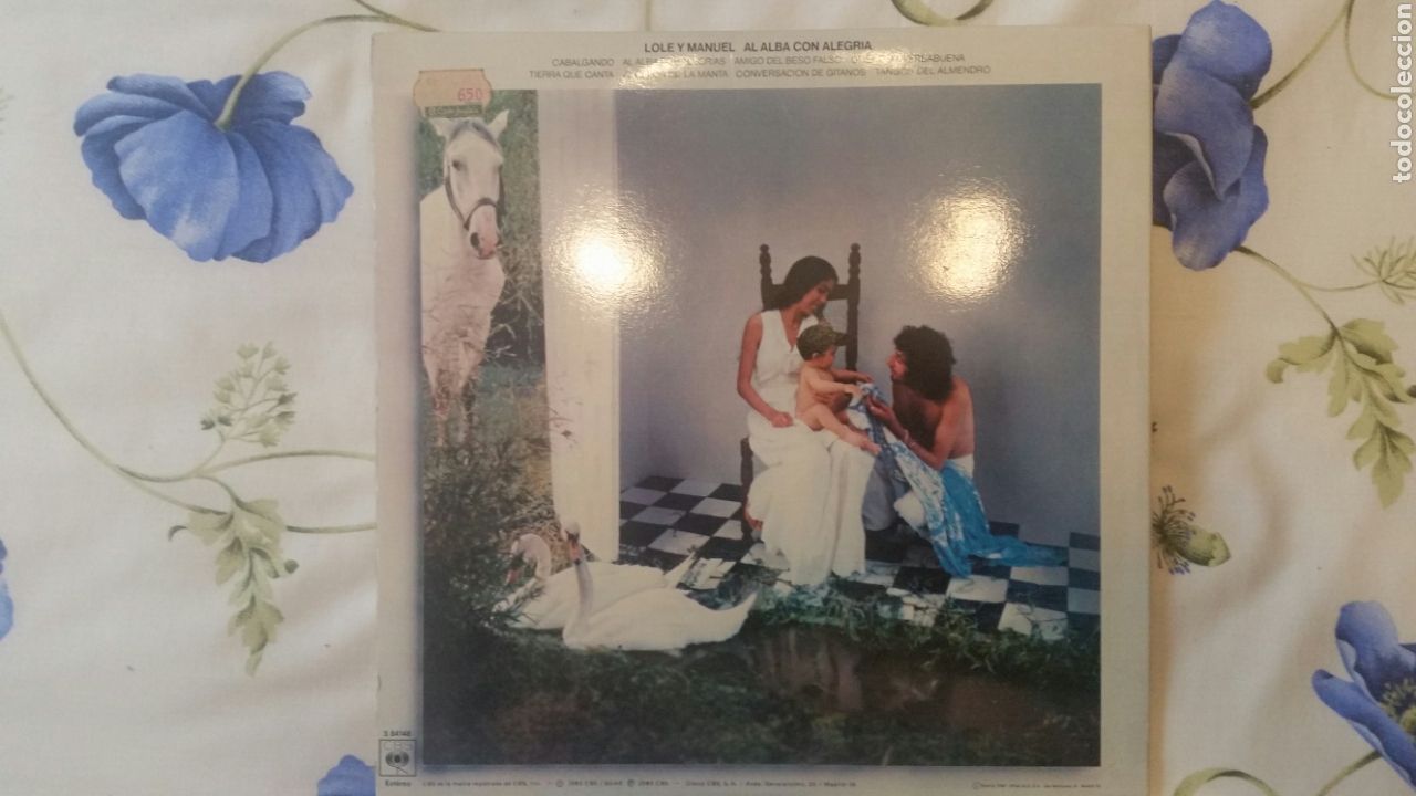 Discos de vinilo: Disco Lole y Manuel /al alba con alegr&iacute;a - Foto 2