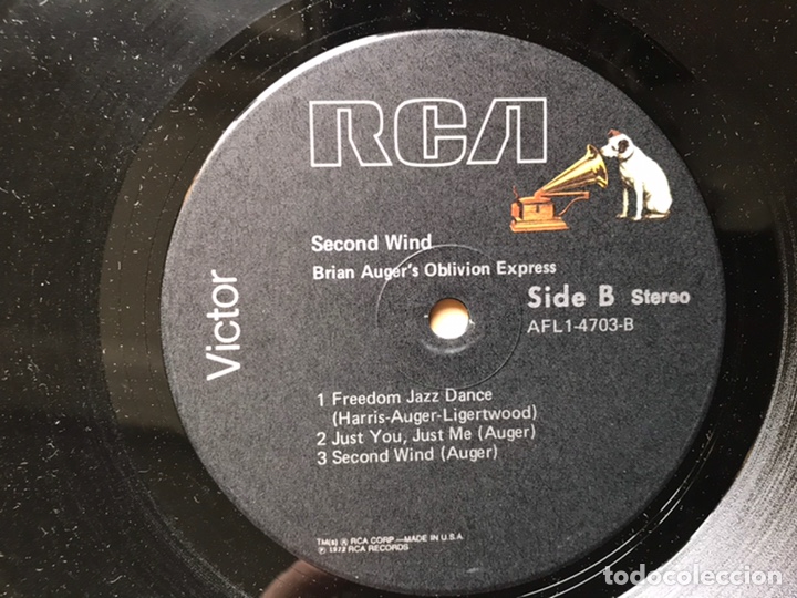 Discos de vinilo: Second wind. Brian Auger Oblivion express - Foto 8