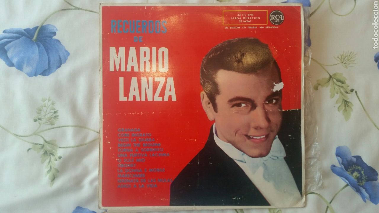 Discos de vinilo: Disco recuerdos de Mario Lanza 1959 - Foto 1