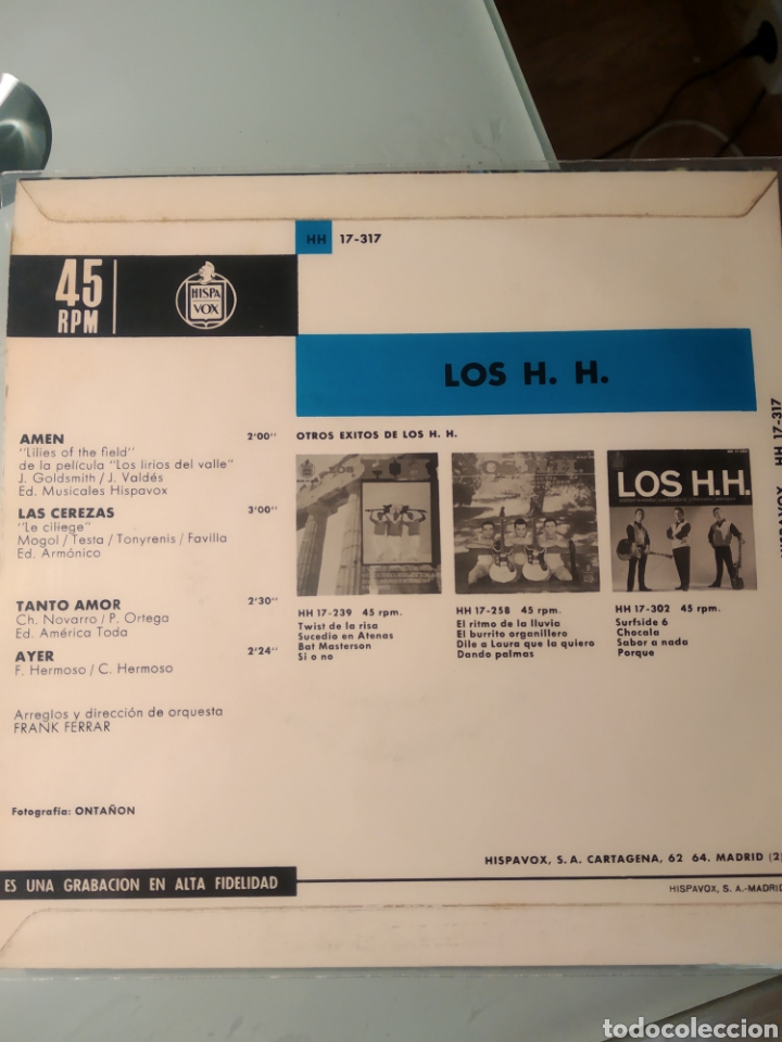 Discos de vinilo: Los H.H. &lrm;&ndash; Amen - Foto 2