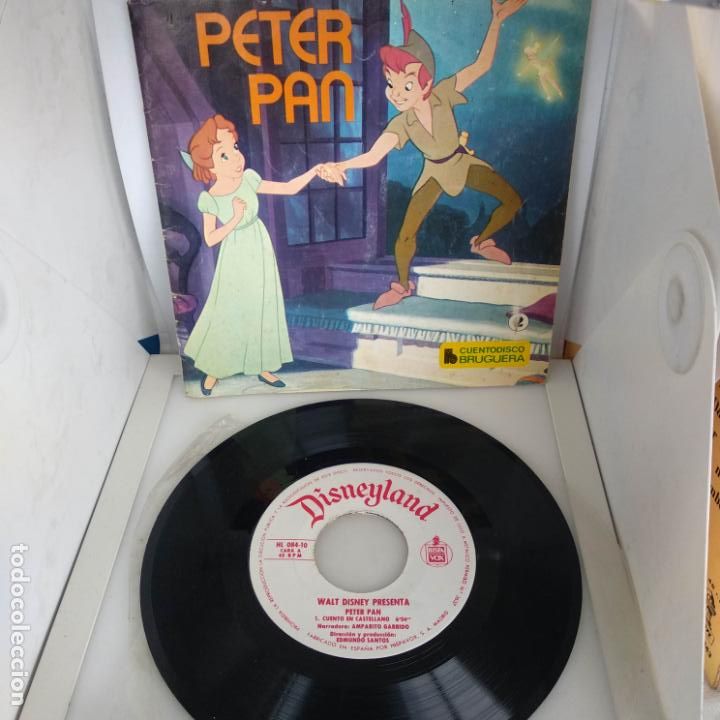Discos de vinilo: PETER PAN (CUENTO DISCO BRUGUERA N&ordm; 2 - 1968) - Foto 1