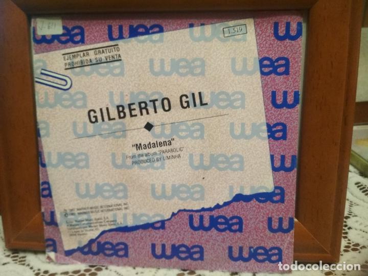 Discos de vinilo: GILBERTO GIL MADALENA SINGLE SPAIN 1992 - Foto 2