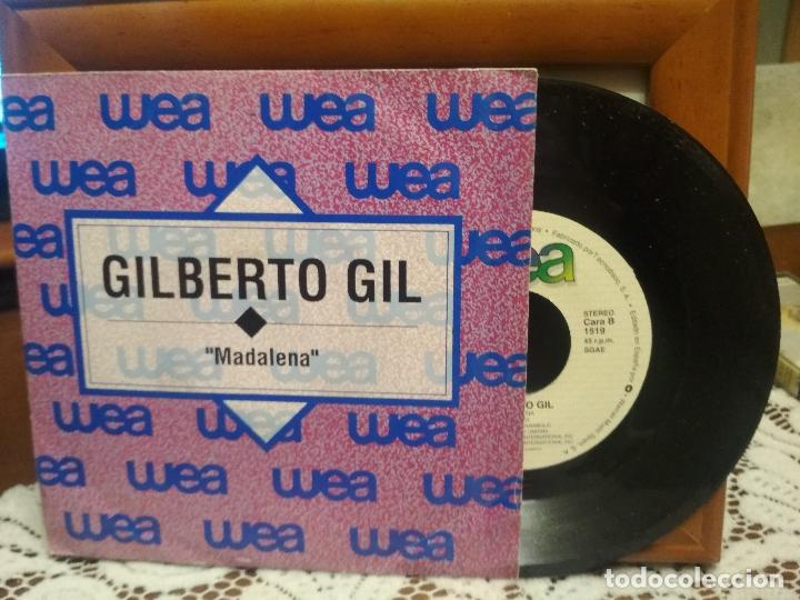 Discos de vinilo: GILBERTO GIL MADALENA SINGLE SPAIN 1992 - Foto 1