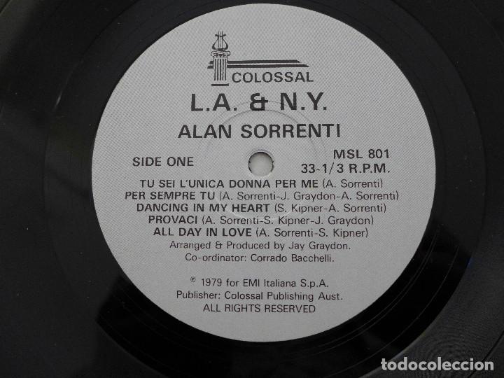 Discos de vinilo: ALAN SORRENTI - L.A. & N. Y. - COLOSSAL - Foto 6