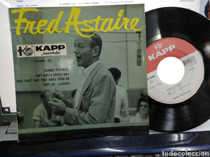 Discos de vinilo: Fred astaire ep change partners + 3 Francia - Foto 1
