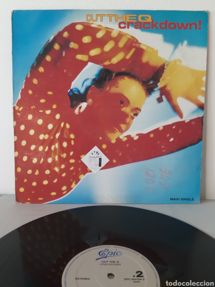 Discos de vinilo: *Cut the Que, Crackdown, Maxi, 1989,Espa&ntilde;a. A1 - Foto 1