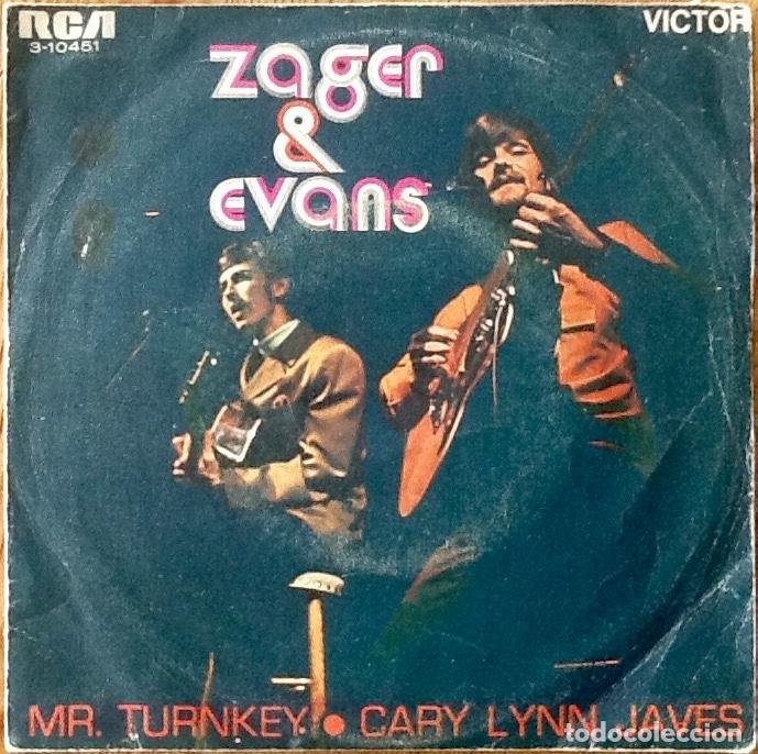 Discos de vinilo: ZAGER & EVANS : MR TURNKEY [RCA - ESP 1969] 7&rdquo; - Foto 1