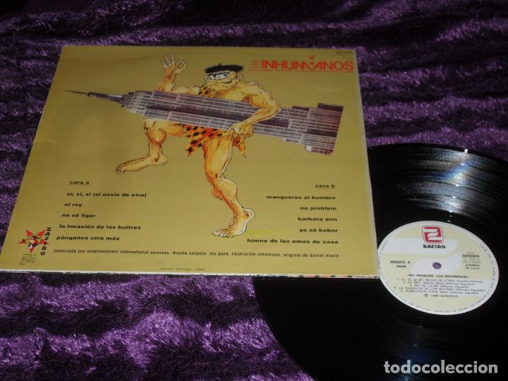 Discos de vinilo: LOS INHUMANOS LP. NO PROBLEM. MADE IN SPAIN. 1990. - Foto 2