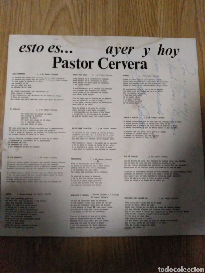 Discos de vinilo: Pastor cervera - Foto 2