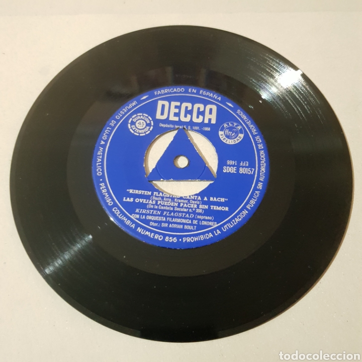 Discos de vinilo: KIRSTEN FLAGSTAD SINGS BACH - Foto 3