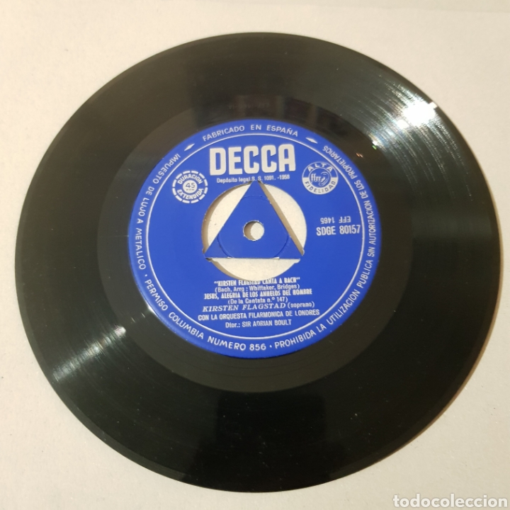 Discos de vinilo: KIRSTEN FLAGSTAD SINGS BACH - Foto 4