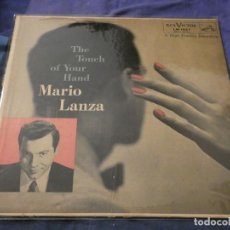 Discos de vinilo: LP AMERICANO MUY ANTIGUO MARIO LANZA THE TOUCH OF YOUR HAND PORTADA CORRECTA VNILO BIEN 