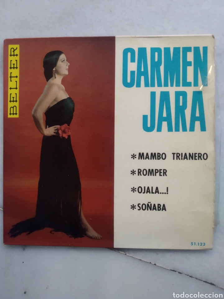 Discos de vinilo: CARMEN JARA. MAMBO TRIANERO, ROMPER... SINGLE VINILO. - Foto 1