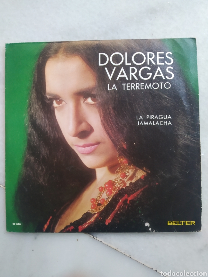 Discos de vinilo: DOLORES VARGAS. LA TERREMOTO. SINGLE VINILO. - Foto 1