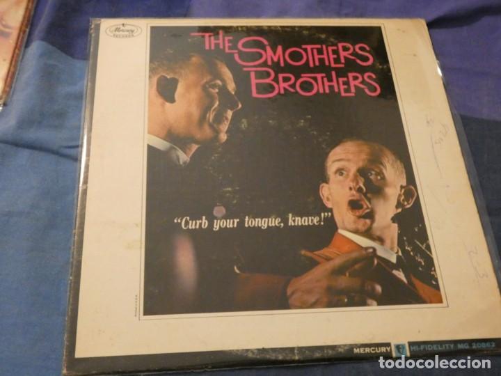 Discos de vinilo: SMOTHERS BROTHERS CURB YOUR TONGUE KNAVE LP AMERICANO ANTIGUO MUY CORRECTO PARA SU EDAD - Foto 1 - 193740793