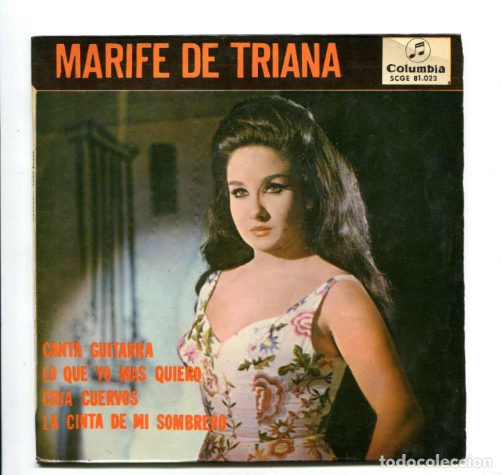 Discos de vinilo: MARIF&Eacute; DE TRIANA. SINGLE. - Foto 1