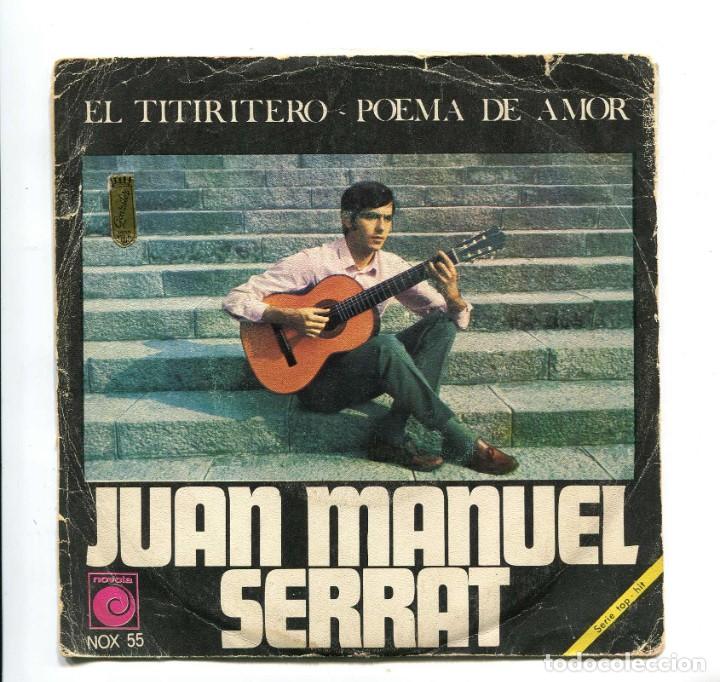 Discos de vinilo: JUAN MANUEL SERRAT. SINGLE. - Foto 1