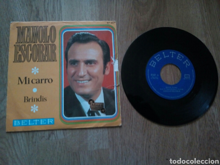 Discos de vinilo: Manolo Escobar, mi carro, brindis - Foto 1