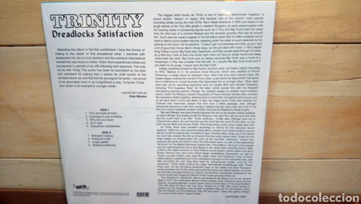 trinity ‎– dreadlocks satisfaction . lp vinilo - Compra venta en