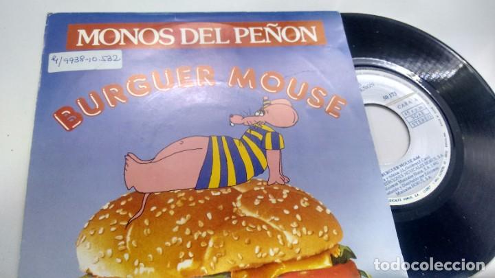 Discos de vinilo: SINGLE  ( VINILO) DE  MONOS DEL PE&Ntilde;ON A&Ntilde;OS  90 - Foto 1