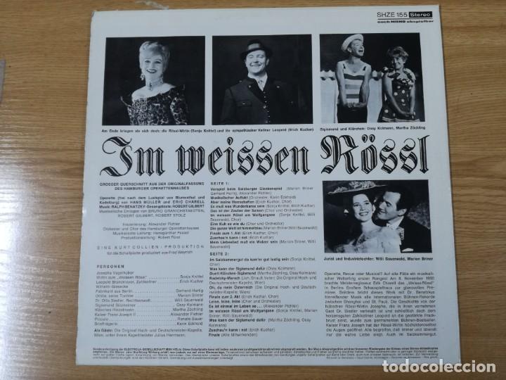 Discos de vinilo: WEISSEN ROSSL LP ALEMAN - Foto 2