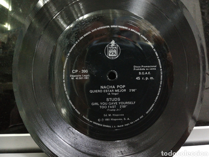 Discos de vinilo: Nacha pop / studs flexi-disc promocional 1981 /2 - Foto 1