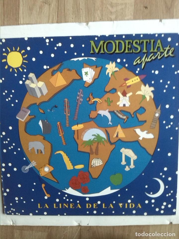 Discos de vinilo: MODESTIA APARTE - LA LINEA DE LA VIDA - Foto 1