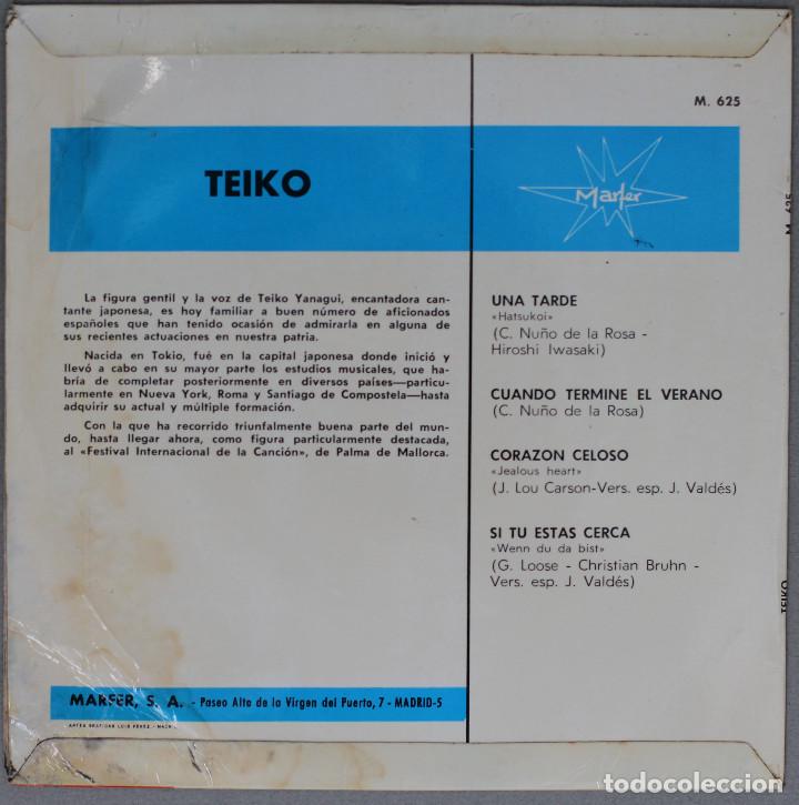 Discos de vinilo: TEIKO//UNA TARDE+3// EP//1966//MARFER - Foto 3