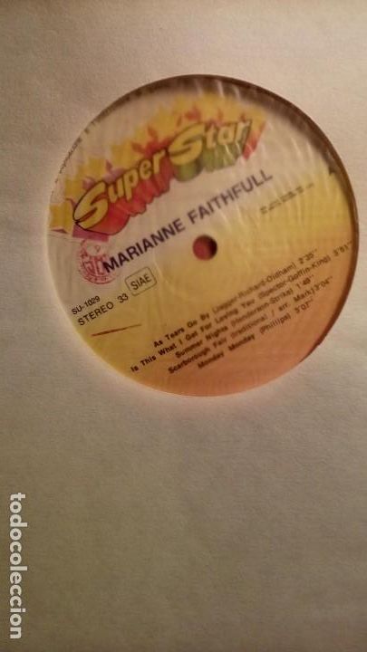 Discos de vinilo: MARIANNE FAITHFULL - SUPER STAR . - Foto 10