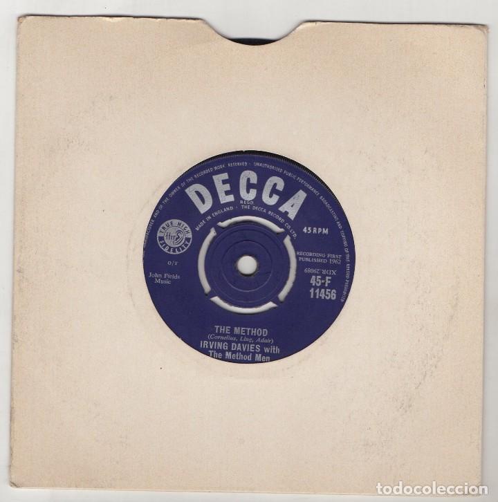 Discos de vinilo: IRVIN DAVIS WITH THE METHOD MEN The Method 1962 Original UK Single Decca - Foto 1