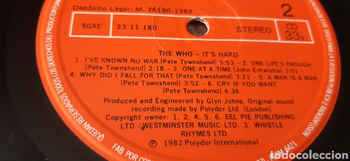 Discos de vinilo: Disco vinilo LP THE WHO - Foto 3