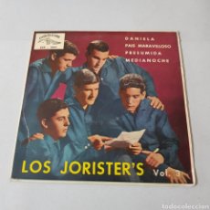 Discos de vinilo: LOS JORISTER'S - DANIELA - PAIS MARAVILLOSO - PRESUMIDA - MEDIANOCHE - CUBALEGRE. Lote 193999090