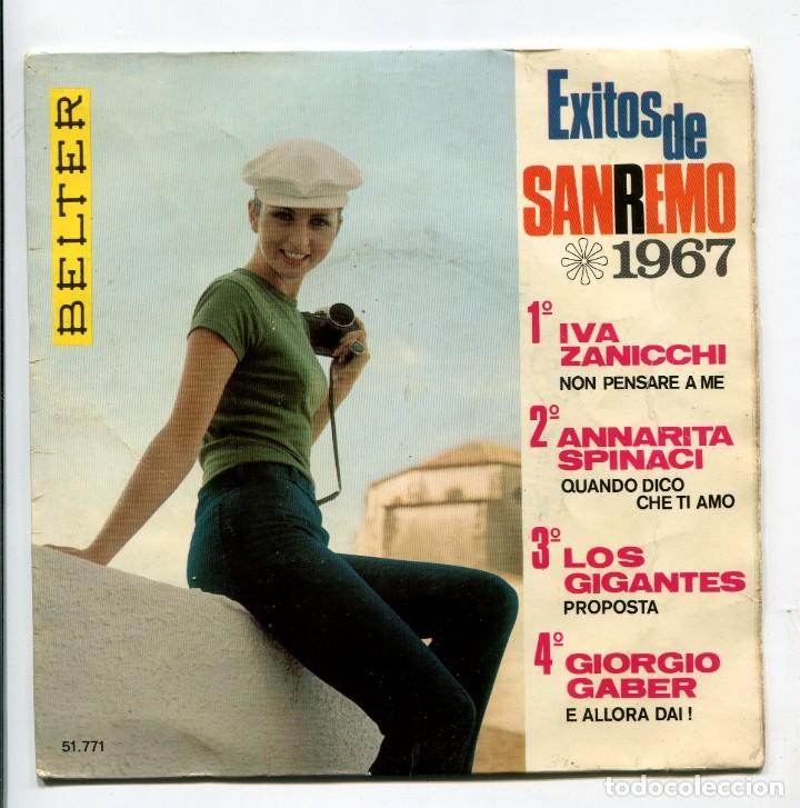 Discos de vinilo: Exitos de San Remo 1967. belter. ep - Foto 1