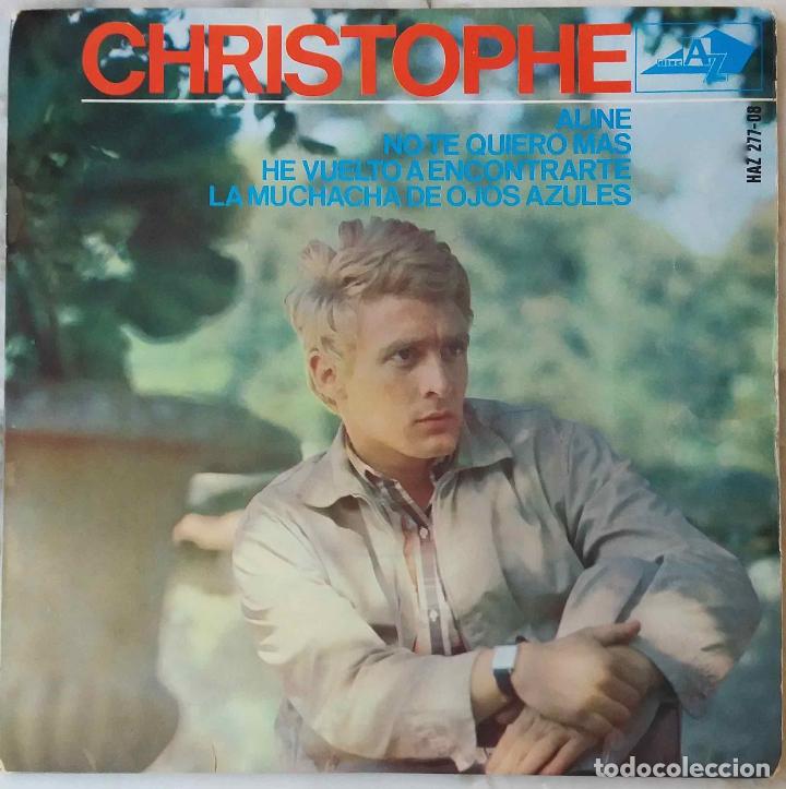 Discos de vinilo: CHRISTOPHE, ALINE + 3 TEMAS. EP ESPA&Ntilde;A - Foto 1