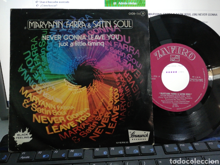 maryann farra & satin soul: never gonna leave y - Compra venta en