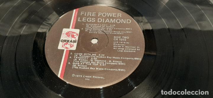 Discos de vinilo: LEGS DIAMOND -FIRE POWER- (1979) LP DISCO VINILO - Foto 3