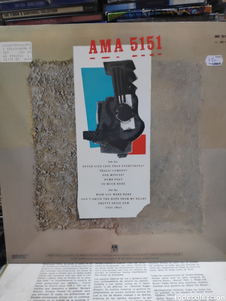 Discos de vinilo: Immaculate fools dumb poet - Foto 2