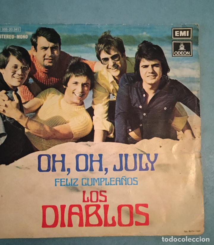 Discos de vinilo: LOS DIABLOS - OH,OH,JULY - EMI ODEON - 1972 - Foto 1