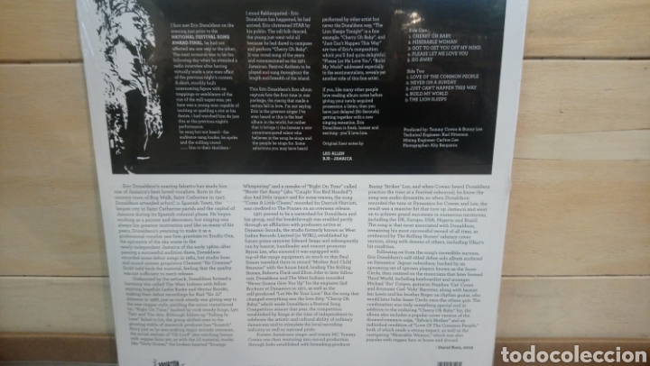 Discos de vinilo: Eric Donaldson&nbsp;&lrm;&ndash;&nbsp;Eric Donaldson - LP vinilo precintado. Roots Reggae - Foto 2