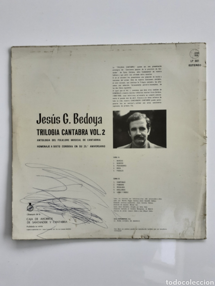 Discos de vinilo: VINILO FOLKLORE CANTABRIA. - Foto 2