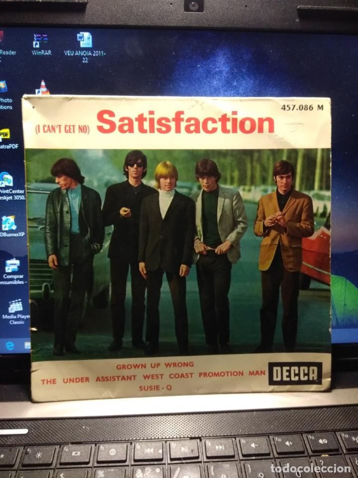 Discos de vinilo: SG THE ROLLING STONES : SATISFACTION ( EDICION FRANCIA ) - Foto 1