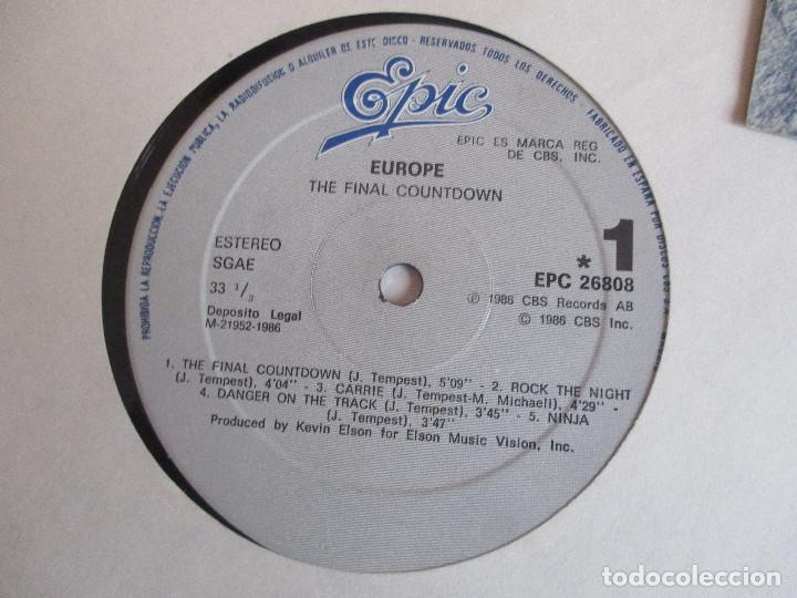 Discos de vinilo: DISCO :  EUROPE: THE FINAL COUNTDOWN - Foto 4
