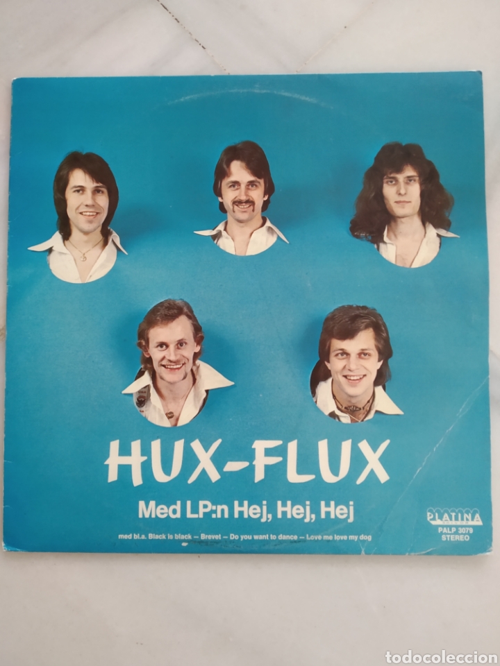 Dischi in vinile: HUX - FLUX. MED LP:N HEJ, HEJ, HEJ. LP VINILO. 1977